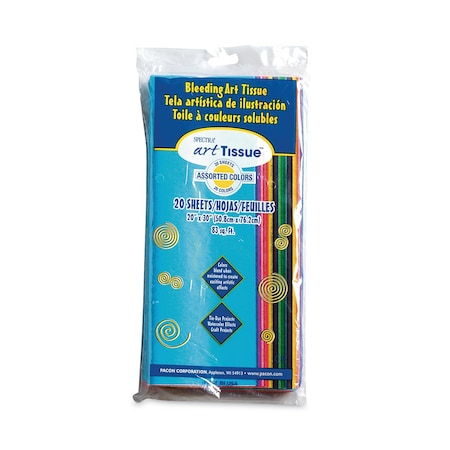 Pacon Art Tissue, 20" x 30", Assorted, PK20 58506